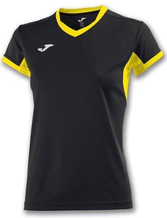 Футболка ігрова Joma Champion IV 900431.109 жіноча колір: чорний/жовтий