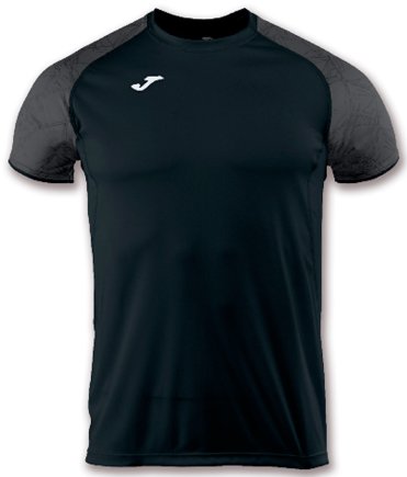 Футболка ігрова Joma Olimpia 100736.100 колір: чорний/сірий