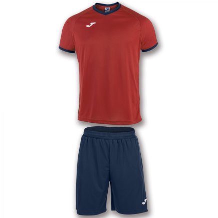 Футбольная форма Joma SET ACADEMY 101097.603 цвет: красный/синий