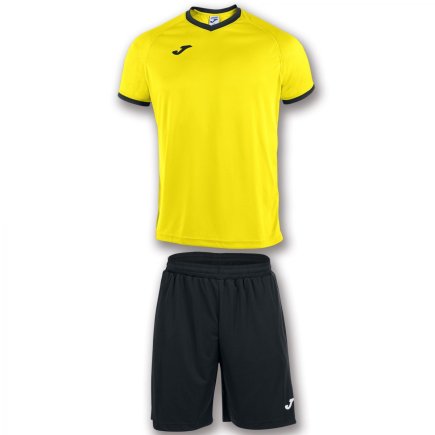 Футбольна форма Joma SET ACADEMY 101097.901 колір: чорний/жовтий
