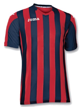 Футболка ігрова Joma COPA 100001.603 колір: червоний/темно-синій
