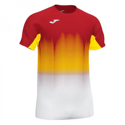 Футболка Joma Elite VII 101519.602 колір: червоний/жовтий/білий