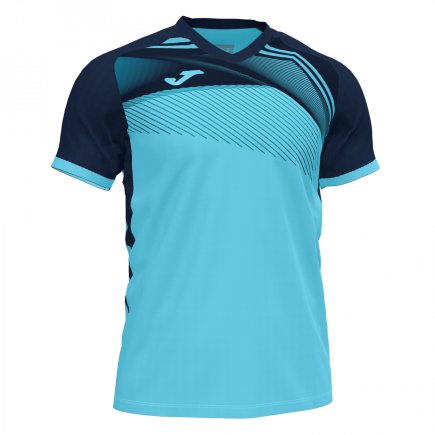 Футболка Joma Supernova II 101604.013 колір: бірюзовий/темно-синій