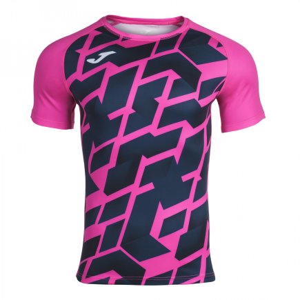 Футболка игровая Joma PERFORMANCE RUGBY 101905.033 цвет: розовый/черный