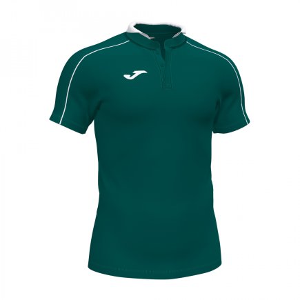 Футболка ігрова Joma PERFORMANCE RUGBY 102216.482 колір: темно-зелений/білий