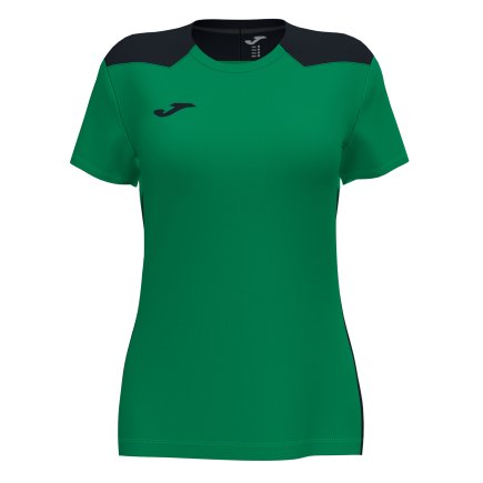 Футболка ігрова Joma CHAMPIONSHIP VI 901265.451 жіноча колір: зелений/чорний