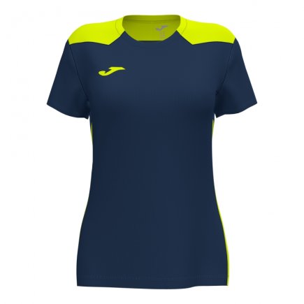 Футболка ігрова Joma CHAMPIONSHIP VI 901265.321 жіноча колір: темно-синій/жовтий