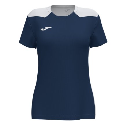 Футболка игровая Joma CHAMPIONSHIP VI 901265.332 женская цвет: темно-синий/белый