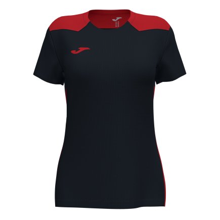 Футболка ігрова Joma CHAMPIONSHIP VI 901265.106 жіноча колір: чорний/червоний