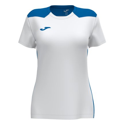 Футболка игровая Joma CHAMPIONSHIP VI 901265.207 женская цвет: белый/синий