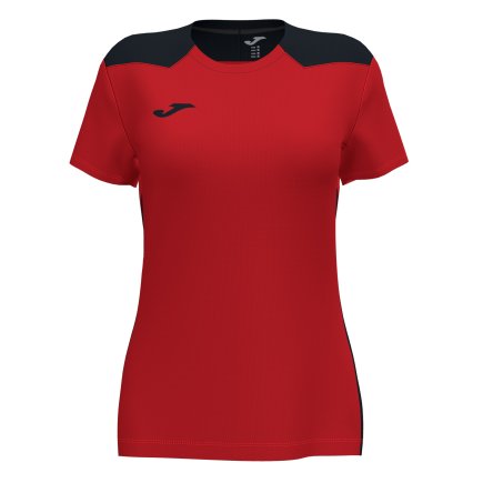 Футболка ігрова Joma CHAMPIONSHIP VI 901265.601 жіноча колір: червоний/чорний