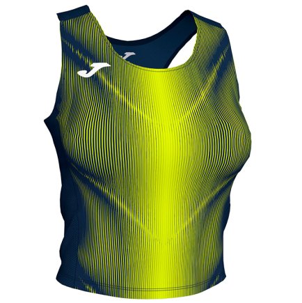 Топ женский Joma OLIMPIA TOP DARK NAVY-FLUOR YELLOW 900935.341