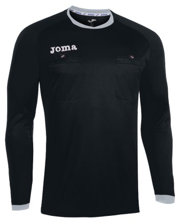Футболка для арбитра Joma ARBITRO 100434.111 с длинным рукавом цвет: черный
