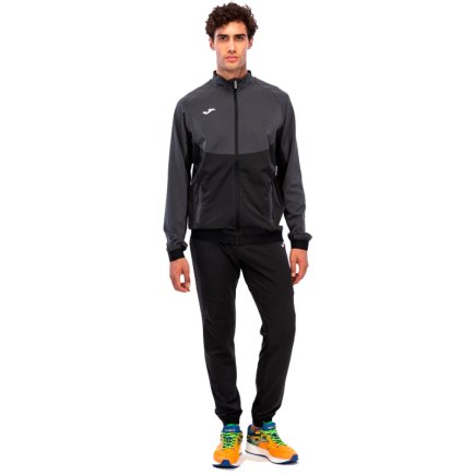 Спортивный костюм Joma CHANDAL ESSENTIAL MICRO 101021.110 цвет: черный/серый