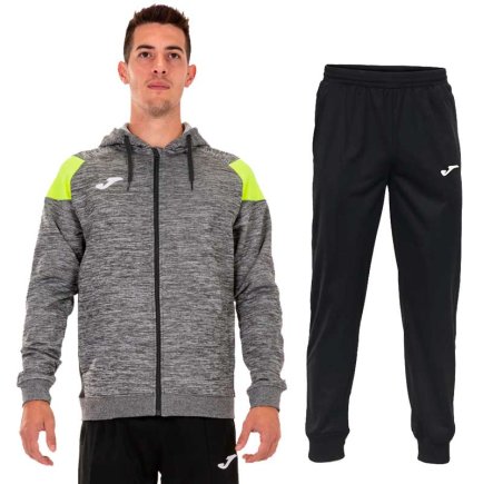 Спортивный костюм Joma Crew III набор цвет: серый/черный