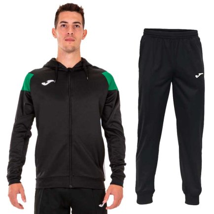 Спортивний костюм Joma Crew III набір колір: чорний/зелений