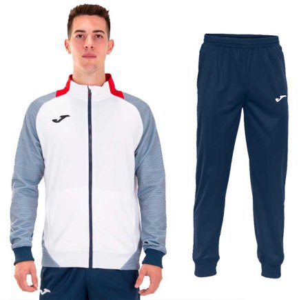 Спортивний костюм Joma Essential II набір колір: білий/темно-синій