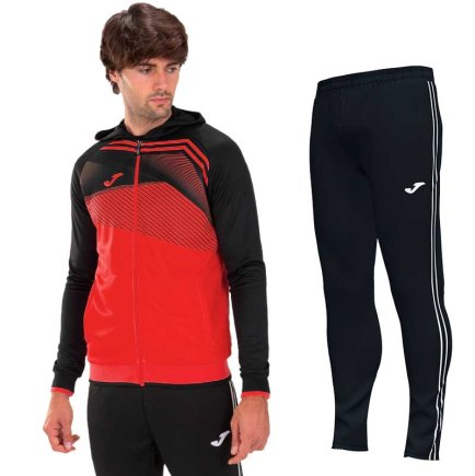 Спортивный костюм Joma Supernova II набор цвет: красный/черный