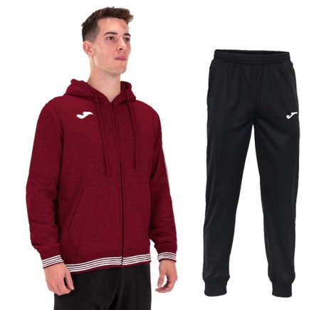 Спортивный костюм Joma Campus III набор цвет: бордовый/черный