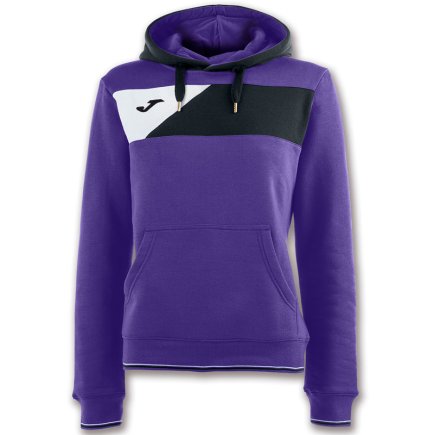Спортивна кофта Joma CREW II 900443.551 жіноча колір: фіолетовий/чорний/білий