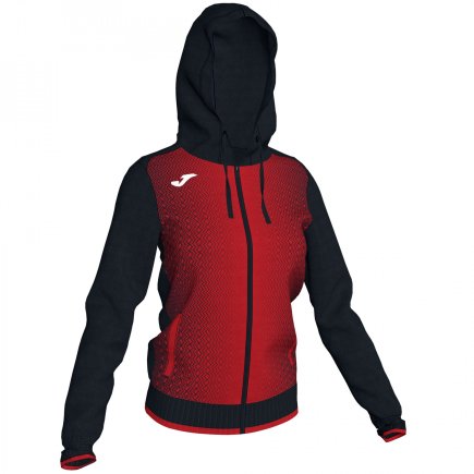 Спортивная кофта Joma SUPERNOVA 900891.106 женская цвет: черный/красный