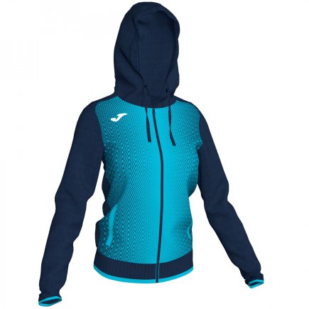 Спортивна кофта Joma SUPERNOVA 900891.342 жіноча колір: темно-синій/блакитний