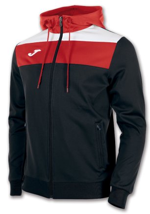 Толстовка Joma CREW 100245.106 з капюшоном колір: чорний/червоний