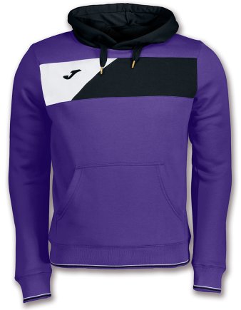 Толстовка Joma CREW II 100760.551 з капюшоном колір: фіолетовий/чорний/білий