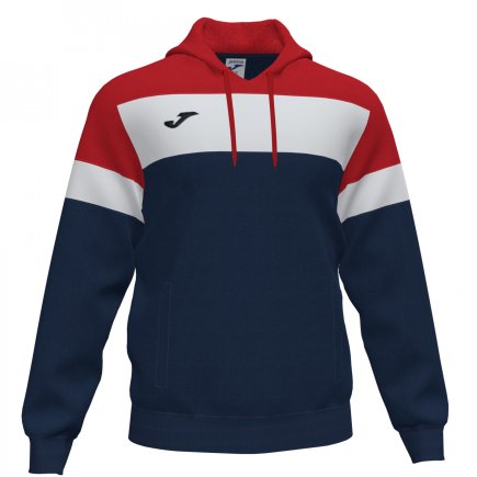 Толстовка Joma Crew IV 101544.336 цвет: темно-синий/красный
