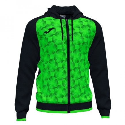 Толстовка Joma SUPERNOVA III 102262.117 цвет: черный/зеленый
