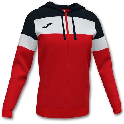 Толстовка жіноча Joma CREW IV WOMAN 901041.601 колір: червоний/чорний/білий