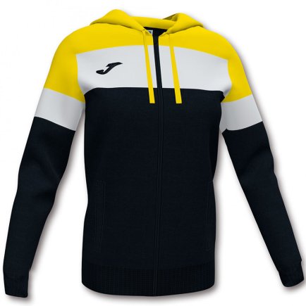 Толстовка жіноча Joma CREW IV WOMAN 901041.109 колір: чорний/жовтий/білий