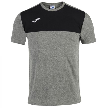 Футболка Joma WINNER COTTON 101107.281 колір: світло-сірий/чорний