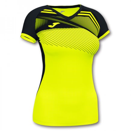 Футболка жіноча Joma SUPERNOVA II T-SHIRT 901066.061 колір: жовтий/чорний