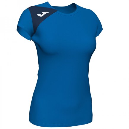 Футболка женская Joma SPIKE II 900868.703 цвет: голубой/темно-синий