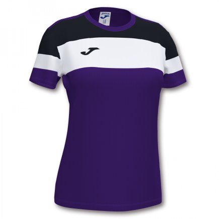 Футболка жіноча Joma CREW IV WOMAN 901039.551 колір: фіолетовий/чорний/білий