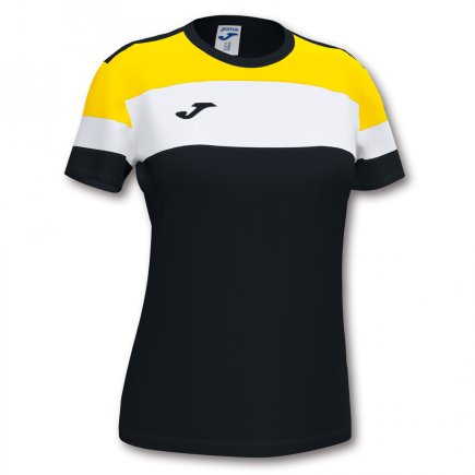 Футболка женская Joma CREW IV WOMAN 901039.109 цвет: черный/желтый/белый