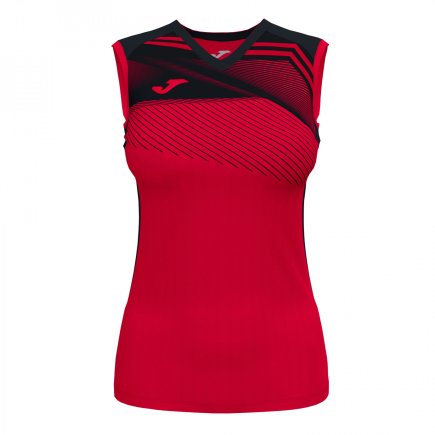 Футболка жіноча Joma SUPERNOVA II 901126.601 колір: червоний/чорний