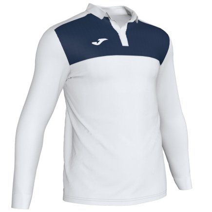 Поло с длинным рукавом Joma Winner II 101332.203 цвет: белый/темно-синий