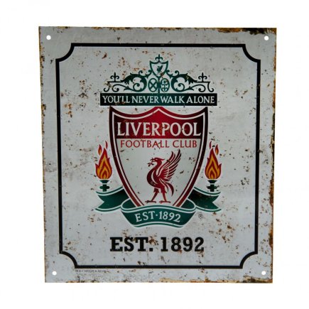 Металлическая табличка Liverpool
