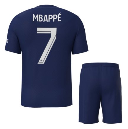 Новая Футбольная форма ПСЖ Мбаппе 7 (PSG Mbappe 7) 2022-2023 игровая/повседневная 10223412 цвет: темно-синий