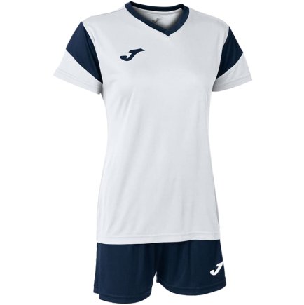Футбольна форма Joma Academy V SET PHOENIX 901709.203 жіноча колір: білий/темно-синій Футбольна форма Joma Academy V SET PHOENIX 901709.203 жіноча колір: білий/темно-синій