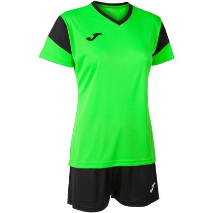 Футбольна форма Joma Academy V SET PHOENIX 901709.021 жіноча колір: салатовий/чорний
