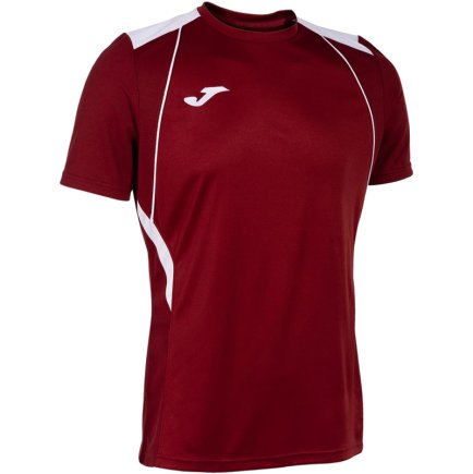 Футболка ігрова Joma Championship VII 103081.672 колір: бордовий/білий