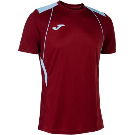 Футболка ігрова Joma Championship VII 103081.682 колір: бордовий/блакитний
