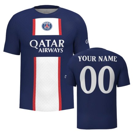 Футболка PSG (ПСЖ) 2022-2023 ігрова/повсякденна 10224112 колiр: темно-синій