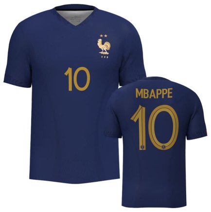 Футболка збірна Франції Чемпіонат Світу 2022 (Mbappe 10 World Cup 2022) ігрова/повсякденна 10224704 колiр: темно-синій