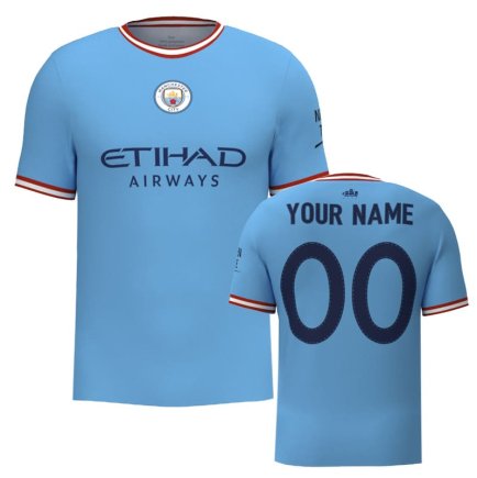 Футболка Manchester City (Манчестер Сити, Ман Сити) 2022-2023 игровая/повседневная 10225911 цвет: голубой