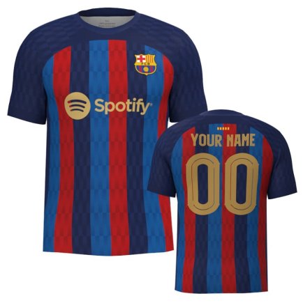 Футболка Barcelona (Barca, Барса) 2022-2023 игровая/повседневная 10226212 цвет: темно-синий