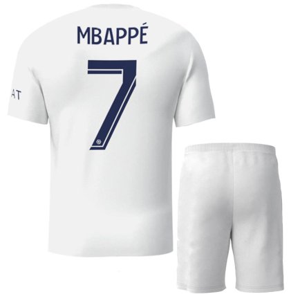 Футбольная форма ПСЖ Мбаппе 7 (PSG Mbappe 7) 2022-2023 игровая/повседневная 10227210 цвет: белый
